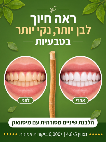 המברשת הטבעית לניקוי הפה - SIVARA
